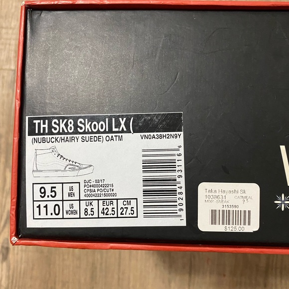 Vans Vault x Taka Hayashi Spring 17 us 9.5 - Picture 2 of 6